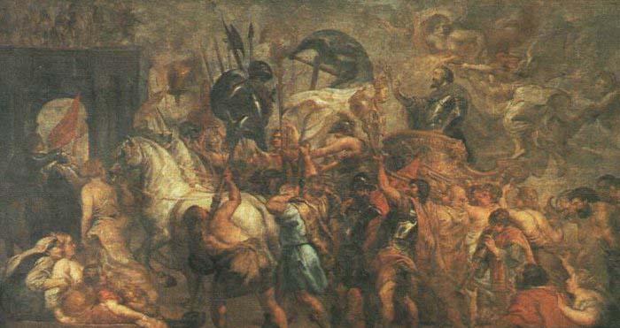 RUBENS, Pieter Pauwel Triumphal Entry of Henry IV into Paris oil painting image